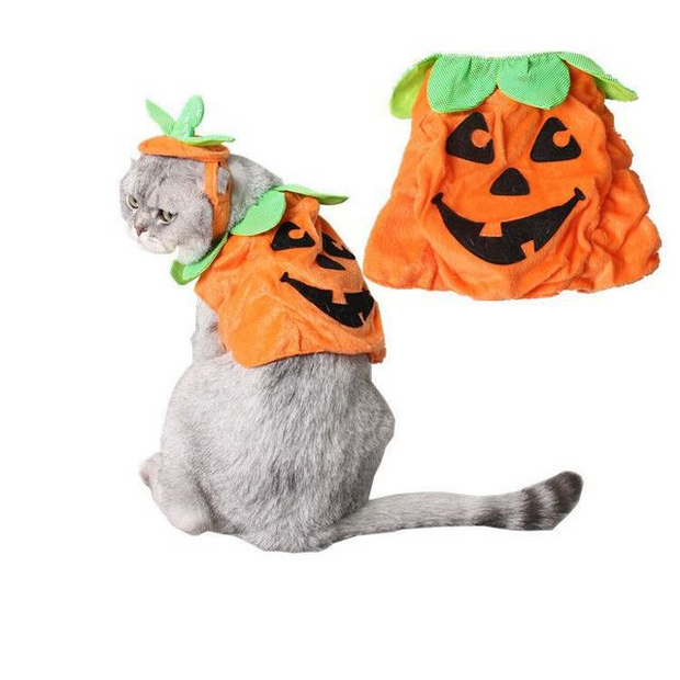 Halloween Pet Cats Costume Props Creative Pumpkin