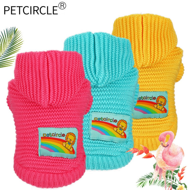 PETCIRCLE Pet Dog Cat Clothes Winter Warm Sweater For Chihuahua