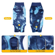 Tie-dye Dog Postoperative Clothes Easy to Put On and Take Off Pet