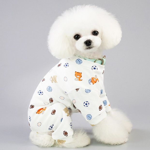 Warm Dogs Pajamas For Small Pet Dog Cat Clothes