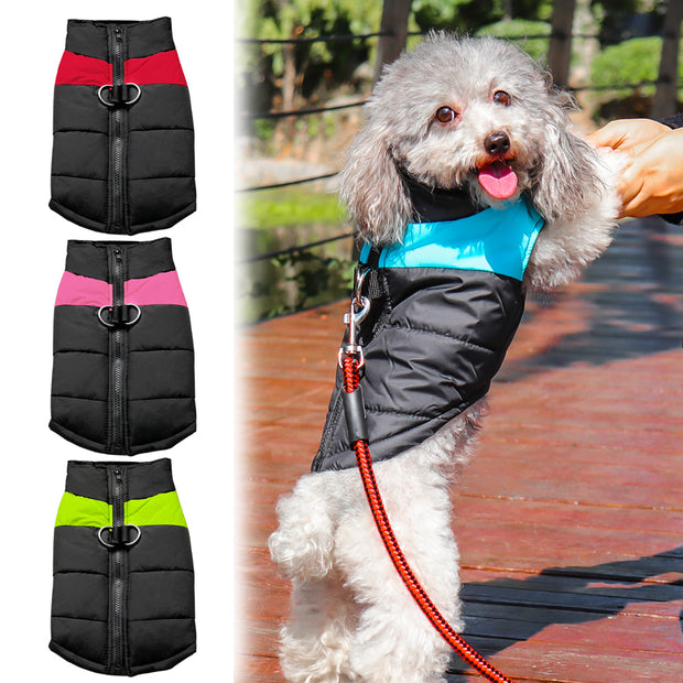 Winter Dog Clothes Coat Waterproof Warm Pet Vest