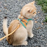 Adjustable Cat Harness With Leash Set Reflective Vest Pet Harnesses