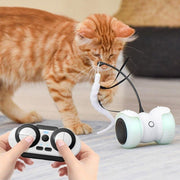 Electric Pet Smart Interactive Cat Toy Luminous Remote Control Car