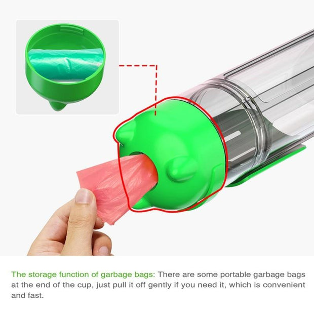 Portable Pet Dog Water Bottle Feeder Bowl Water Food Bottle Pets